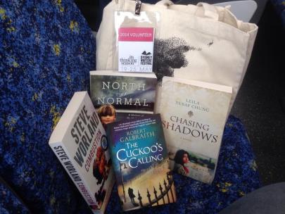 Perks of the job! SWF swag bag for volunteers.